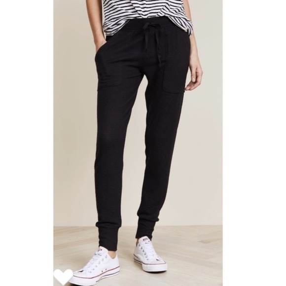NWT Joie Tendra Jogger Pants Sweatpants in Black - Picture 1 of 6